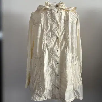 HIROKO BIS 아이보리 후드 부착 캐주얼 자켓 9호