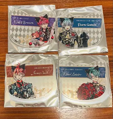 악마 집사와 검은 고양이 난자타운 나쿠 아크릴 코스터 4점 세트