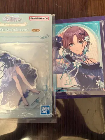 제일복권 아이돌마스터 샤이니 컬러즈 아사쿠라 아크릴 스탠드&안내장