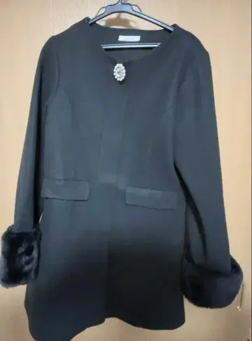 NOEMIE 블랙 롱 코트