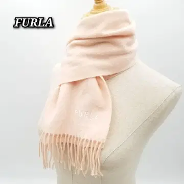 거의 미사용 FURLA 훌라 머플러 캐시미어 100%