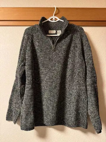 미국 빈티지 의류 하프 지퍼 니트 스웨터