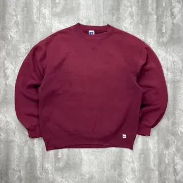 러셀 USA제 90s 무지 맨투맨 버건디 L 6120