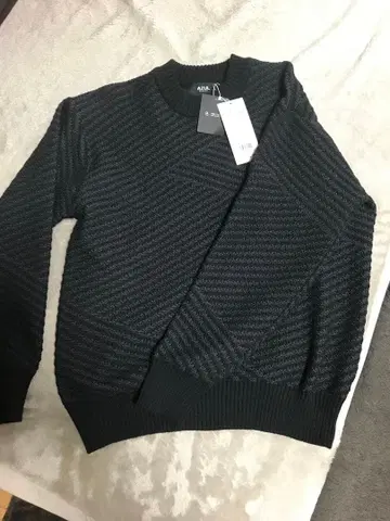 AZUL 크루넥 스웨터 M 다크 그레이