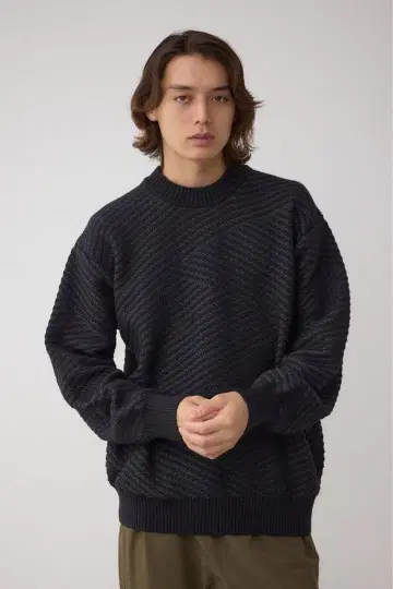 AZUL 지그톤 자카드 니트 [ 택 포함 새상품 ]