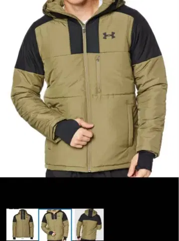 언더 아머 후드 부착 다운 자켓