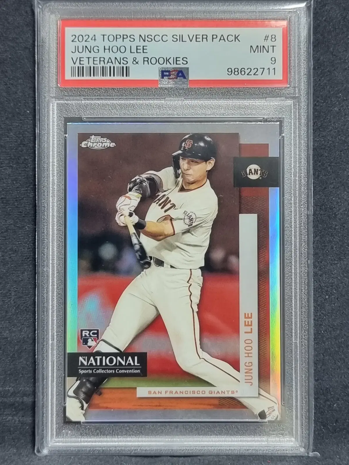 2024 탑스 크롬 NSCC - 이정후 루키 RC PSA 9 등급 카드