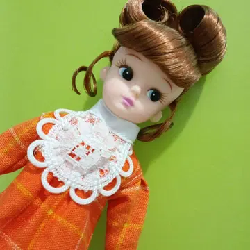 레트로 리카짱 오렌지 원피스 쇼와 레트로