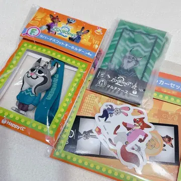 해피 복권 주토피아2 파우바 러버 마스코트 키링 멀티 케이스