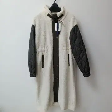 보아 퀼팅 롱 코트 BLUE FRONCE L 택 포함 새상품 배송비 포함