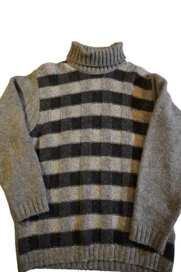 울 100% 터틀넥 스웨터 M 영국제 클리닝 완료