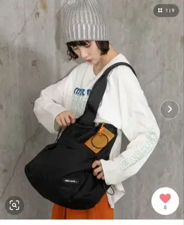 nikoand 블랙 숄더백