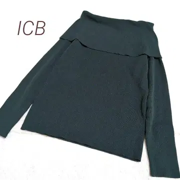 ICB 아이씨비 오프 터틀 리브 니트 그린