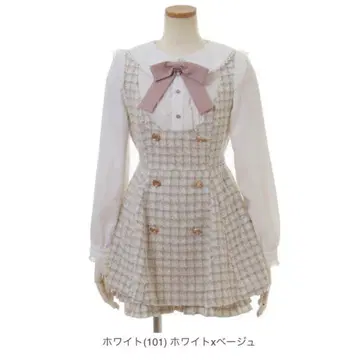 LIZLISA 리즈리사 트위드 셋업 화이트