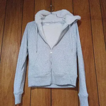 GAP 플리스 안감 부착 지퍼 후드티