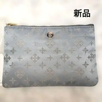 [새상품] russet 러셋 모노그램 나일론 파우치 아쉬 블루