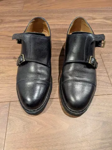 파라부트 윌리엄 더블 몽크 스트랩 리스 가죽