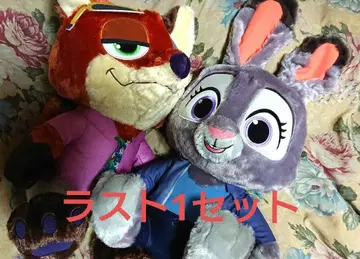 디즈니 주토피아 2 슈퍼 라지 봉제 인형 닉 주디 세트