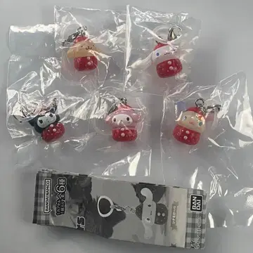 산리오 딸기 메지루시 액세서리 5개 세트 세미 컴플리트