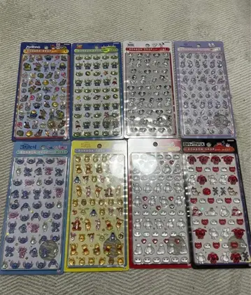 본드롭 모자 꽁지 드롭 씰 디즈니 8종류 컴프 세트 mini