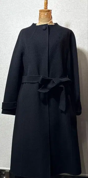 도쿄 소와르 울 롱 코트 S 새상품