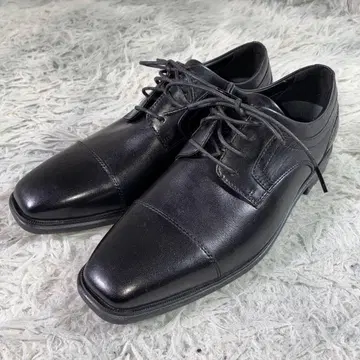 미사용품 ROCKPORT 가죽 신발 레이스업 스퀘어토 25