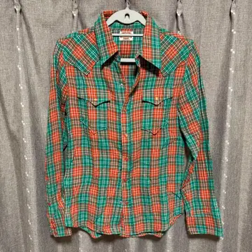 y122411 Marbles 긴팔 셔츠 체크 무늬 포켓 버튼 S