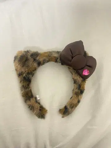 USJ 키티 레오파드 무늬 머리띠