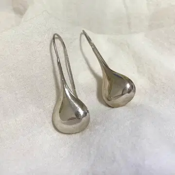 925 실버 드롭 모티브 귀걸이