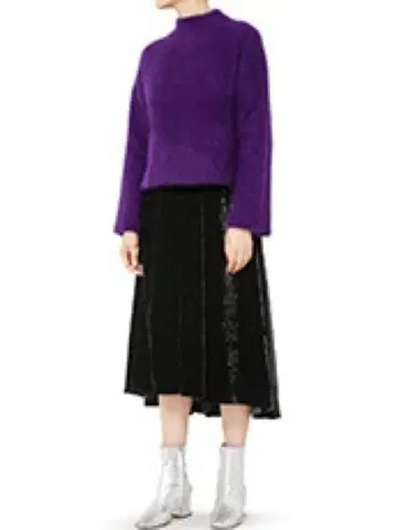 르 쉘 블루 샤기 니트 LE CIEL BLEU