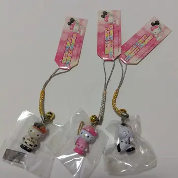 헬로키티 피규어 스트랩 3개 세트 택 포함