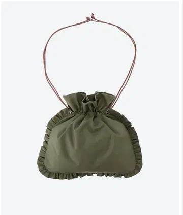 holiday nylon ruffle pochette