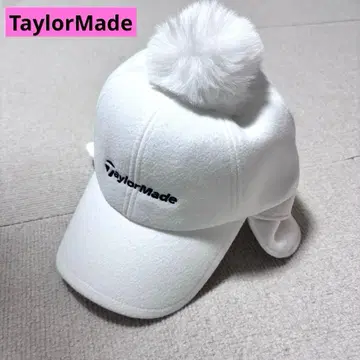 [ 새상품 ] 테일러메이드 폼폼 귀마개 여성 캡 화이트