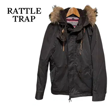 RATTLETRAP 브라운 L 점퍼 이너 포함 코트 후드 브라운