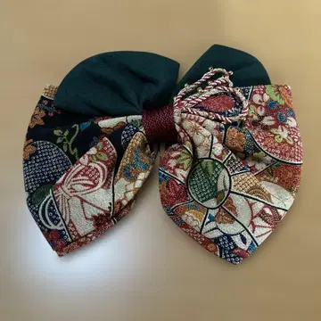 일본풍 리본형 잡화 다색 꽃무늬