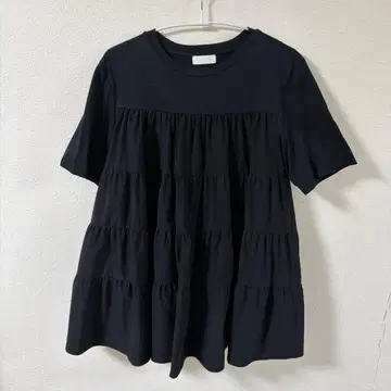 Ballsey 블랙 반팔 튜닉