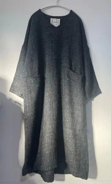 이치 앤티크스 울 린넨 원피스 빅 실루엣 롱 기장