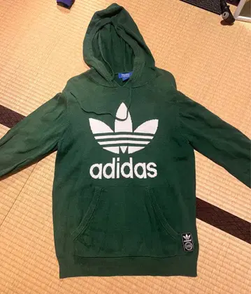 배송비 포함 adidas 그린 니트 후드티 L