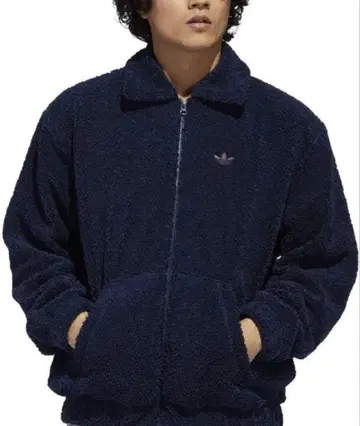 adidas 플리스 보아 트랙탑 자켓 네이비 남성용 S