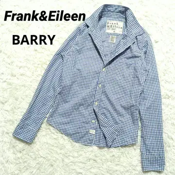 프랭크앤아이린 발리 긴팔 셔츠 스키퍼 스카이블루 체크 코튼