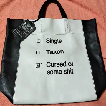 intoxic. 프린트 가죽 토트백