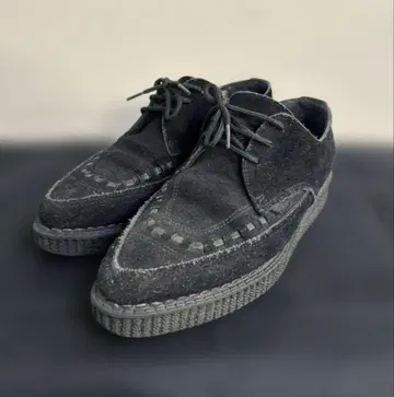 언더그라운드 스웨이드 블랙 러버 솔 크리퍼 슈즈 punk