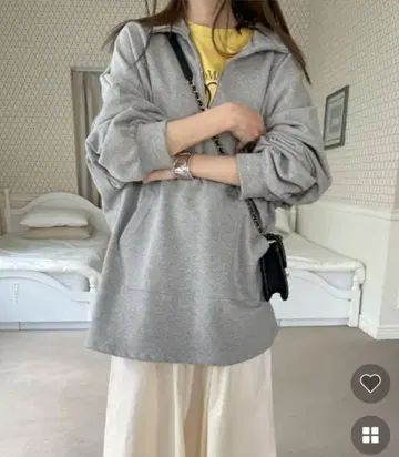 롱 아노락 맨투맨