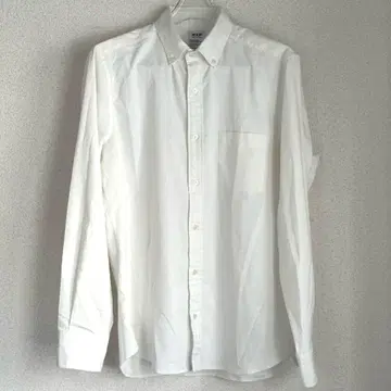 MXP 화이트 긴팔 버튼 다운 셔츠 남성용 L 고품질