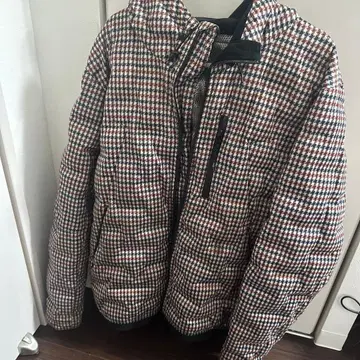 FieldCore 체크 무늬 다운 자켓 3L