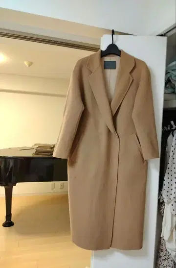 Spick & Span 롱 코트 38 베이지 모 100%