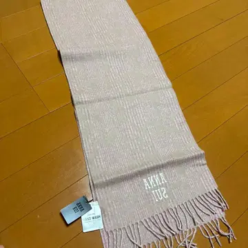 택 포함 미사용 새상품 ANNA SUI 라이트 핑크 머플러