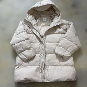 GAP 후드 부착 다운 자켓 L 사이즈 베이지