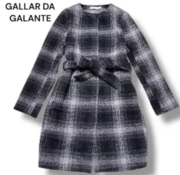 [GALLARDA GALANTE] 노카라 코트 트위드 벨트 포함