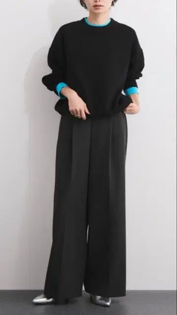 레이어드 스타일 니트 풀오버